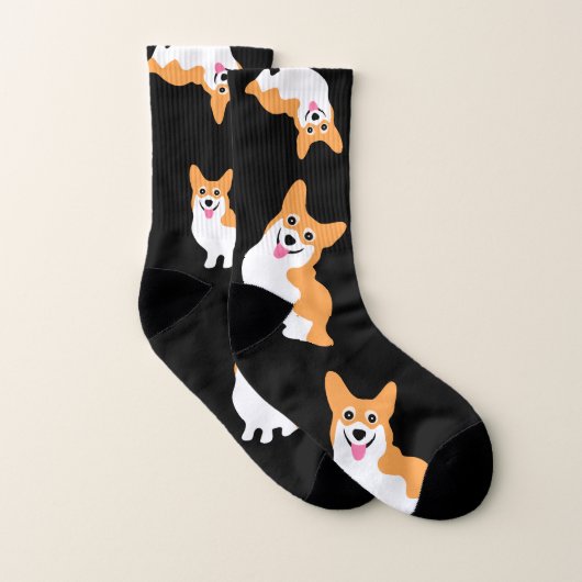 Niedliche Corgi Socken (Paar)