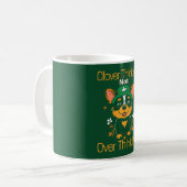 Niedliche Corgi St. Patrick's Day Tasse - Clover T (Vorderseite Links)