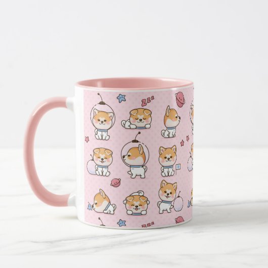Niedliche Corgi-Tasse Tasse (Links)