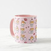 Niedliche Corgi-Tasse Tasse (Vorderseite Links)