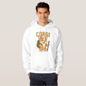 Niedliche Corgi Unisex Man Kleidung schmücken Hoodie (Vorne ganz)