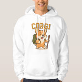Niedliche Corgi Unisex Man Kleidung schmücken Hoodie (Vorderseite)