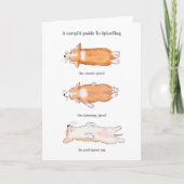 Niedliche Corgi Welpenführerin zum Sploten von Kar Karte (Vorderseite)