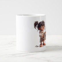 Niedliche Cosy Girl Coffee Tasse - Geschenk für si