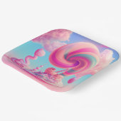 Niedliche Cotton Candy Clouds Papierplatte Pappteller (Gewinkelt)