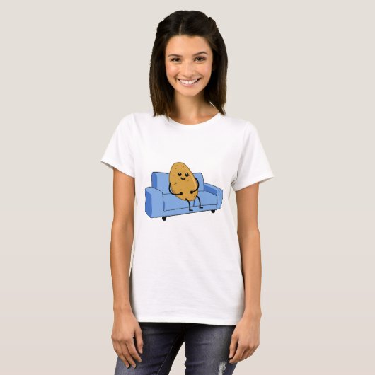 Niedliche Couch Potato T - Shirt (Vorne ganz)
