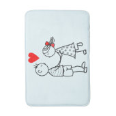 Niedliche Couple Bath Mat Badematte (Vorderseite Vertikal)
