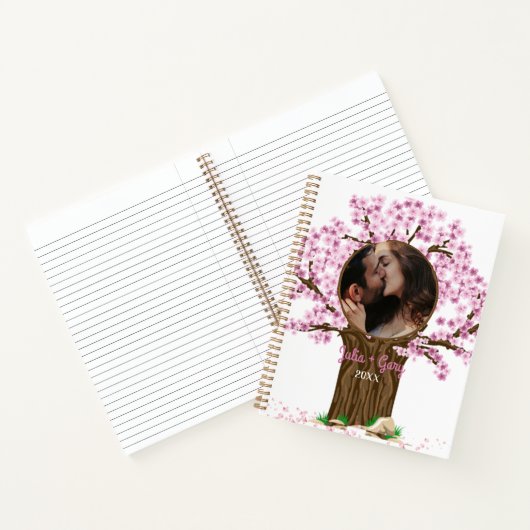 Niedliche Couple Custom Foto Journals Notizblock (Innenseite)