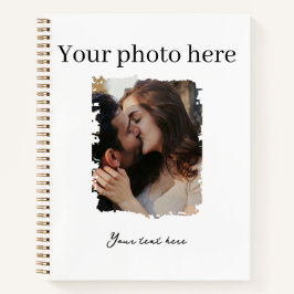 Niedliche Couple Custom Foto Journals Notizblock