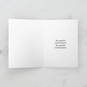 Niedliche Couple Custom Valentine Card Karte (Innenseite)