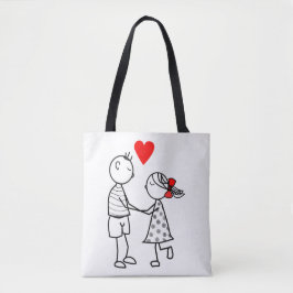 Niedliche Couple Liebe Totasche Romantik Tasche