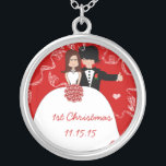 Niedliche Couple Musical Wedding 1. Weihnachtsvorf Versilberte Kette<br><div class="desc"></div>
