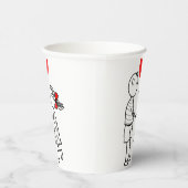 Niedliche Couple Paper Cups Pappbecher (Rechts)