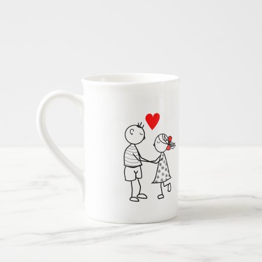 Niedliche Couple Tasse - individuell einstellbar (Links)