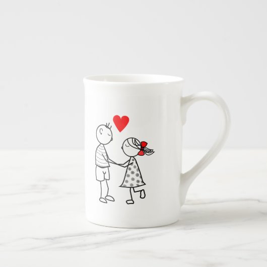 Niedliche Couple Tasse - individuell einstellbar (Rechts)