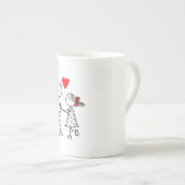 Niedliche Couple-Tasse Porzellantasse (Vorderseite Rechts)