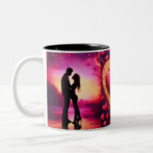 Niedliche Couple-Tasse