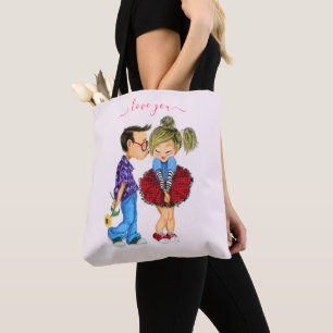 Niedliche Couple Tot Bag - I Liebe You Tasche