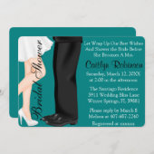 Niedliche Couple Verlobung/Brautdusche Einladung (Vorne/Hinten)