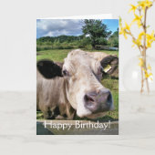 NIEDLICHE COW KARTE (Gelbe Blume)