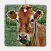 NIEDLICHE COW KERAMIKORNAMENT (Rückseite)