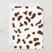 Niedliche Cowboy-Geburtstagseinladung Einladung (Rückseite)