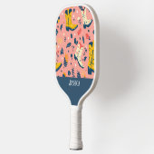 Niedliche Cowboy Stiefel Nahtlose Muster Pickleball Schläger (Links)