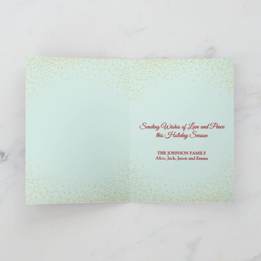 Niedliche Cowboy-Weihnachtskarte Feiertagskarte (Innenseite)