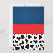 Niedliche Cowboy-Zwillinge laden ein Einladung (Rückseite)