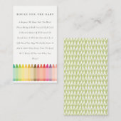 Niedliche Crayon Fun Regenbogenbücher für Babydusc Begleitkarte (Vorne/Hinten)