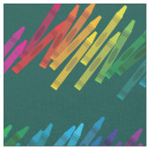 Niedliche Crayons Kinder Kunstschule Stoff (Nahaufnahme)