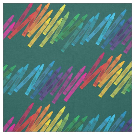 Niedliche Crayons Kinder Kunstschule Stoff (Muster)