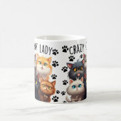 Niedliche Crazy Cat Lady, Cat Lovers, ich Liebe me Kaffeetasse (Mittel)