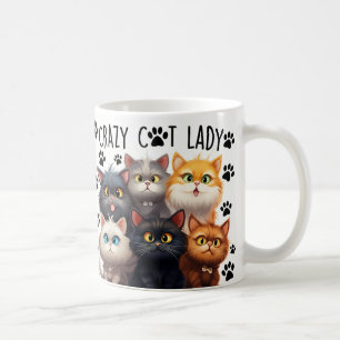 Niedliche Crazy Cat Lady, Cat Lovers, ich Liebe me Kaffeetasse
