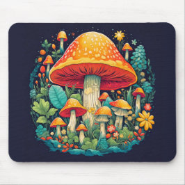 Niedliche Creative Mushroom Illustration Mousepad