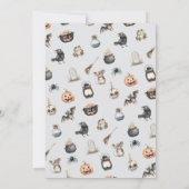 Niedliche Creeps Kids Halloween Kostüm Party Einladung (Rückseite)