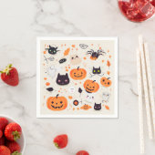 Niedliche Creepy Critters Halloween-Leckerei Serviette (Beispiel)