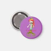 Niedliche Creepy Mermaid Hexe Thunder_Cove Magnet (Vorderseite/Rückseite)