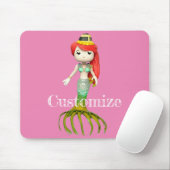 Niedliche Creepy Mermaid Hexe Thunder_Cove Mousepad (Mit Mouse)