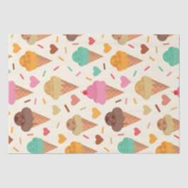 Niedliche Cremefarben mit Herz Seidenpapier