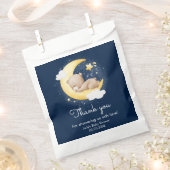 Niedliche Crescent Navy Moon Teddy Bear Baby Dusch Geschenktütchen (Ausgeschnitten)