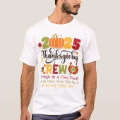 Niedliche Crew 2025 Erntedank T-Shirt (Vorderseite)