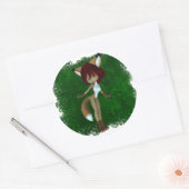 Niedliche Critters 05 Runder Aufkleber (Umschlag)