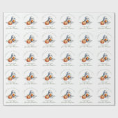 Niedliche Crochet Ghost Halloween Kinderdusche Geschenkpapier (Flach)