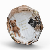 Niedliche Crochet-neutrale Schwangerschaftsankündi Fotoblock (Rechts)