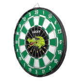 Niedliche Crocodile- und Goldmünzen auf Schwarz-We Dartscheibe (Vorderseite rechts)