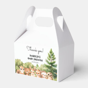 Niedliche Cub Animals Forest Baby Boy Dusche Geschenkschachtel