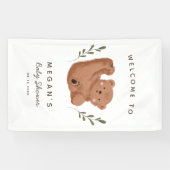Niedliche Cub Bear Baby Dusche Banner (Horizontal)