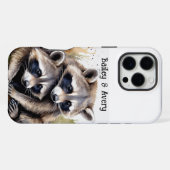 Niedliche Cuddling Fox-Liebe-Tiere iPhone Hülle (Rückseite (Horizontal))