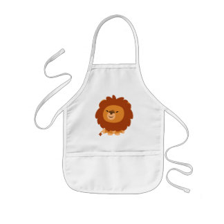 Niedliche Cudly Cartoon Lion Children Schürze
